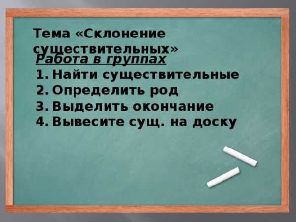 Имя существительное 4 класс презентация склонение